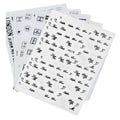 8 Sheets Self-Adhesive English Patterned Nail Decals