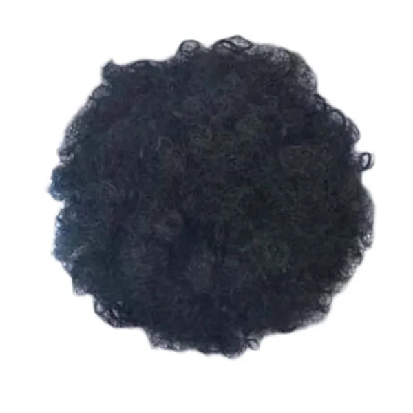 Afro Puff Drawstring Hair Bun Extension Short Black