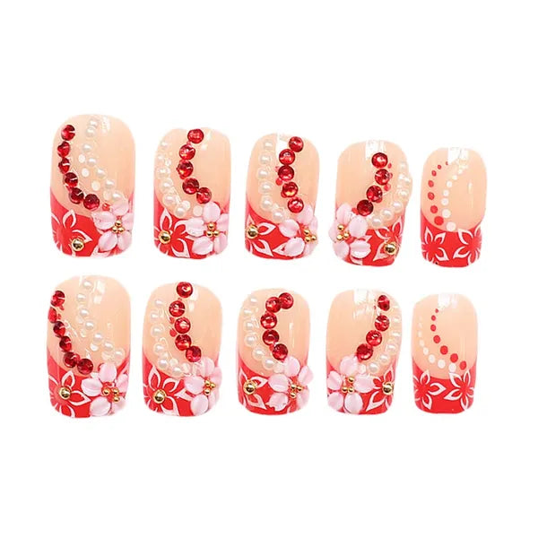 Artificial False Nail Tips Wedding Party Beads 2 Box
