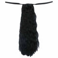 Black 50cm Long Curly Hair Wig Extension Ponytail
