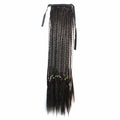 Black 50cm Long Hair Wig Extension Ponytail Braid
