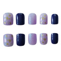 Bling Bling Purple False Fingernails