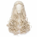 Blond Hair 65cm Cosplay Full Wig Long Curly Princess