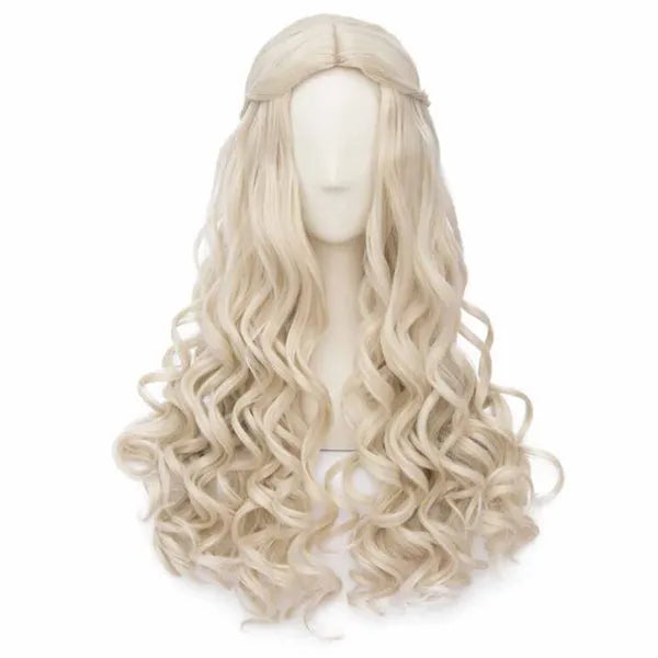 Blond Hair 65cm Cosplay Full Wig Long Curly Princess