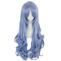 Blue 80cm Cosplay Full Wig Long Curly Hair