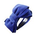 Blue Womens Handmade Large Bowknot Wide Hairband