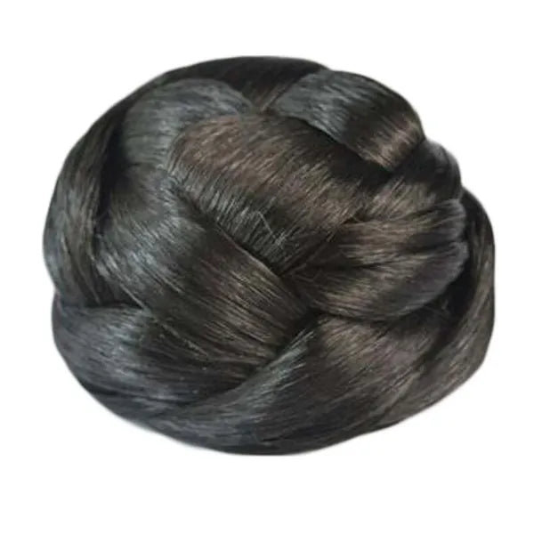 Braided Black Hair Bun Hairpiece Updo