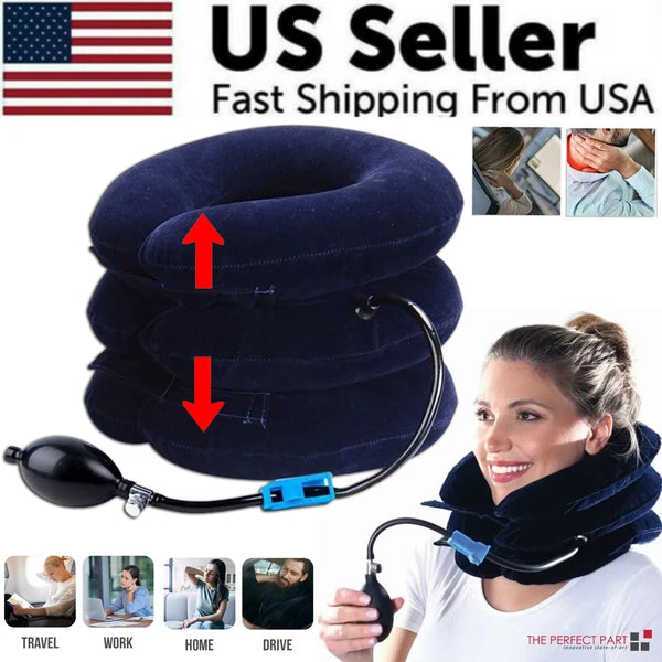 Cervical Neck Traction Device Collar Brace Support