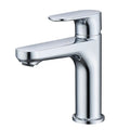 Chrome Single Hole Bathroom Faucet,Laundry Vanity Sink Faucet with Two 3/8" Hoses