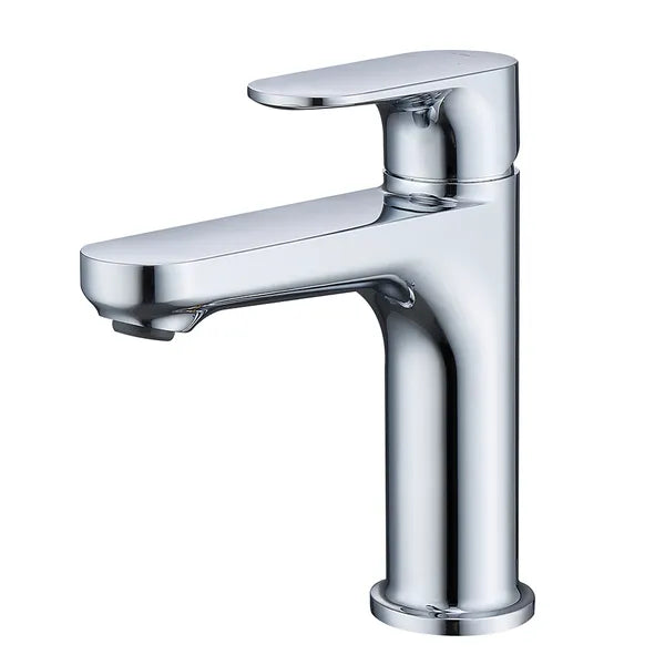Chrome Single Hole Bathroom Faucet,Laundry Vanity Sink Faucet with Two 3/8" Hoses