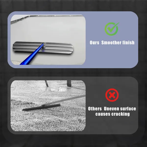 Concrete Tools,48''×8'' Magnesium Aluminum Alloy Concrete Float with 4 Combinable Handles,Concrete Float with Carrying Toolbox,Trowel,Concrete Float Kit for Concrete Finishing