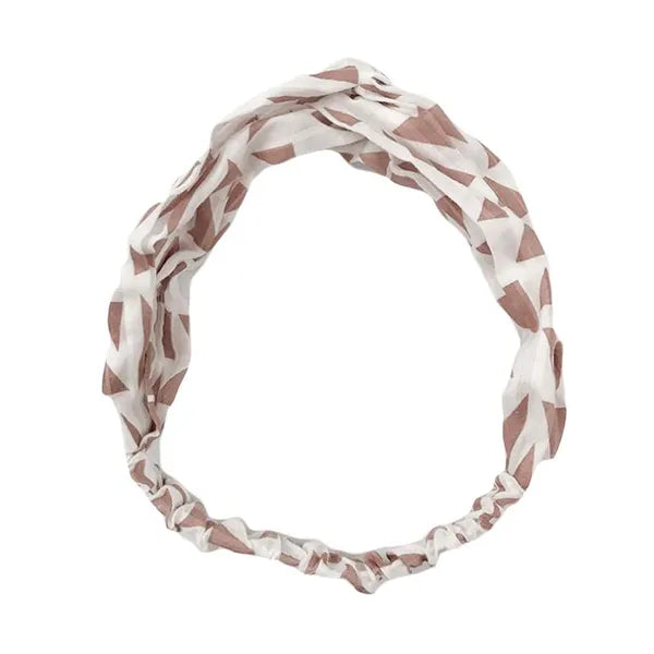 Cotton Linen Vintage Elastic Hair Band Nylon Headwrap