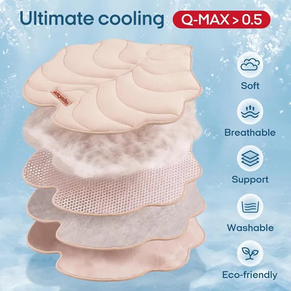 Dog Cooling Mat, Washable Pet Cooling Mat,Large 47" x 45" Thick & Durable Large Cooling Mat for Dogs, Portable Foldable Premium Cooling Pad for Indoor, Outdoor, Travel, Camping, Patio and Beach