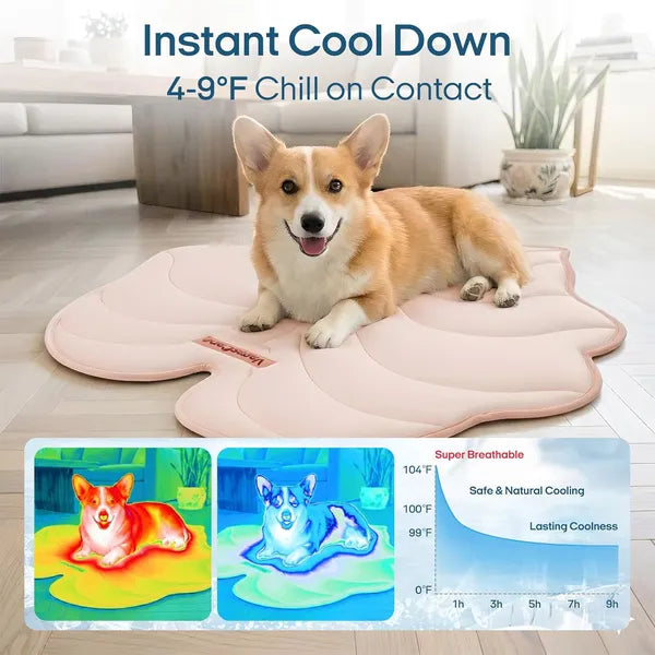Dog Cooling Mat, Washable Pet Cooling Mat,Large 47" x 45" Thick & Durable Large Cooling Mat for Dogs, Portable Foldable Premium Cooling Pad for Indoor, Outdoor, Travel, Camping, Patio and Beach