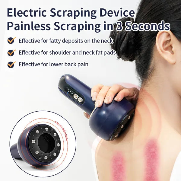 Electric Rechargeable Scraping Cupping Meridian Brushing