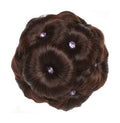 Elegant Hair Disk Chignon Updo Hairpieces Brown