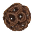 Elegant Hair Disk Chignon Updo Hairpieces Light Brown 2