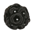 Elegant Hair Disk Chignon Updo Hairpieces Natural Black
