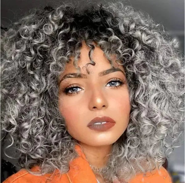 Europe US Female Short Curly Hair African Small Wig