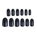 False Fingernails Black Full Cover