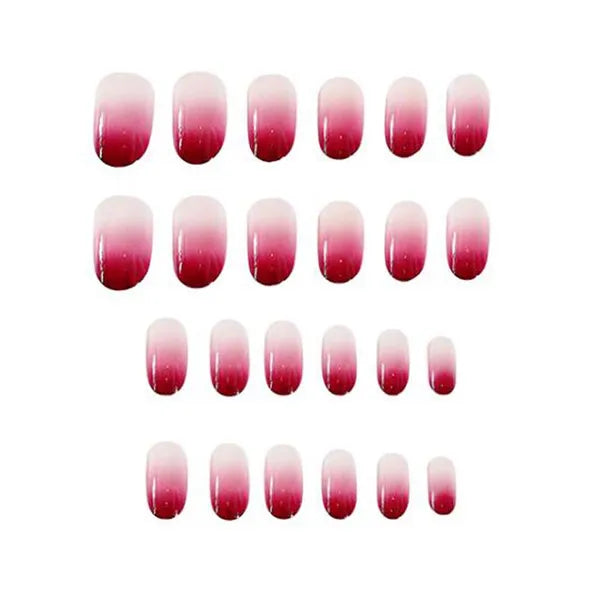 False Fingernails Gradient Fuchsia