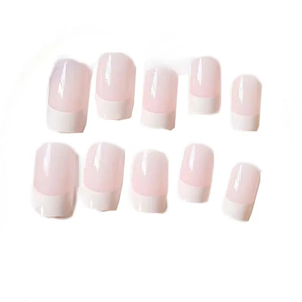 False Fingernails Pink Square Full Cover