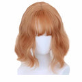 Gold Pink 30 cm Cosplay Full Wig Long Curly Hair