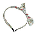 Green Lovely Sweet Floral Bowknot Skinny Headband