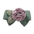 Green Vintage Artificial Rose Flower Cloth Hair Pin