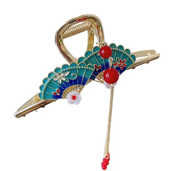 Hair Claw Clip with Tassel Style 2