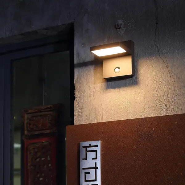 Inowel Wall Light Outdoor Motion Sensor Wall Lamp Modern Wall Sconce Lantern Fixture for Porch Front Door 32135