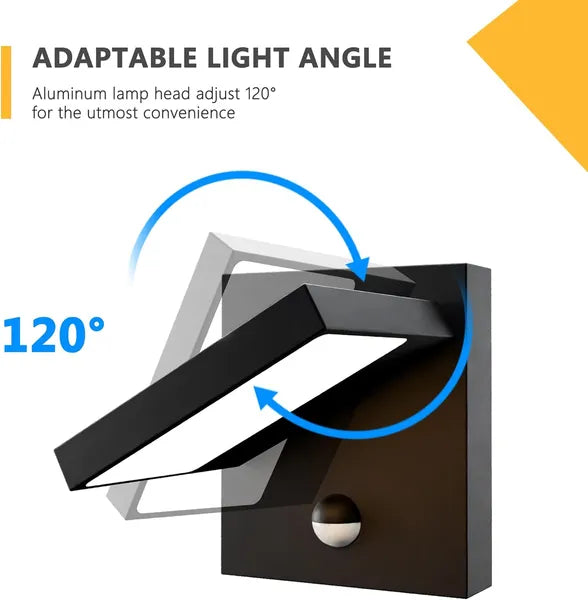 Inowel Wall Light Outdoor Motion Sensor Wall Lamp Modern Wall Sconce Lantern Fixture for Porch Front Door 32135