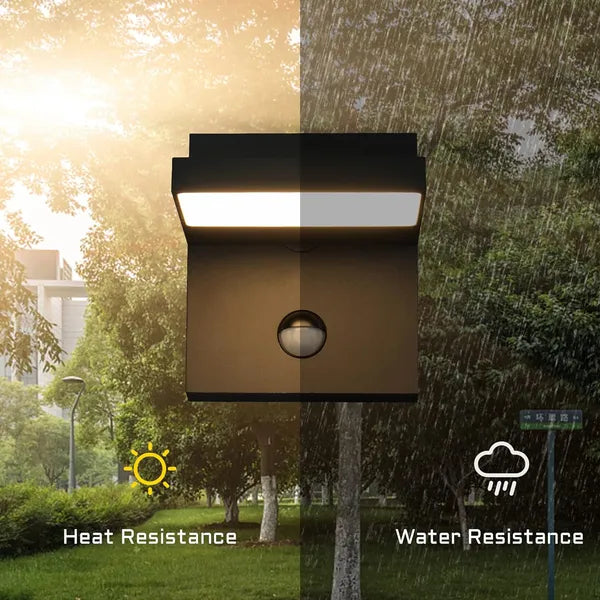 Inowel Wall Light Outdoor Motion Sensor Wall Lamp Modern Wall Sconce Lantern Fixture for Porch Front Door 32135