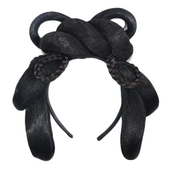 Ming Dynasty Costume Cosplay Hair Bun Headband Wig