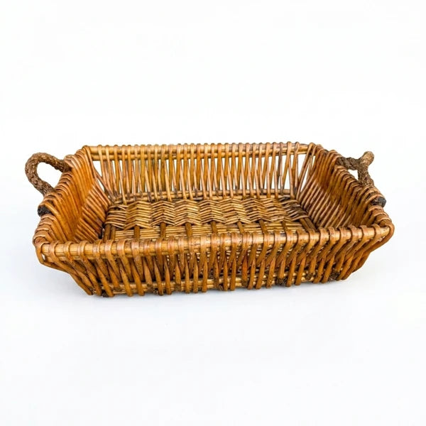 Multi-Functional Willow Baskets Set of 5 - Natural Nesting Storage Organizers for Home, Kitchen, Living Room and Bathroom, Elegant Handwoven Display Decor
