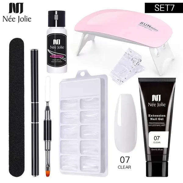 Nail Gel Set 6W LED Lamp Full Manicure Set