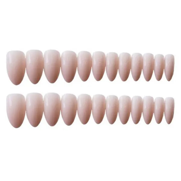 Nude Pink Fake Nails Full Cover Long False Nails
