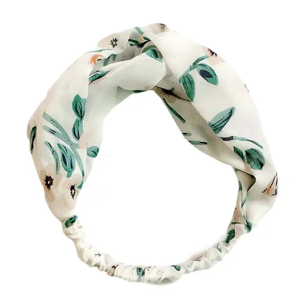 Nylon Head Wrap Headband Vintage Elastic Twist