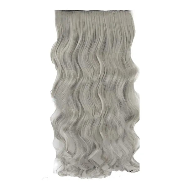 One-piece Curly Wave Hair Clip-on Hairpieces 5 Clips 20in