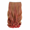 One-piece Two Tone Clip-on Hairpieces 5 Clips 20in Light Brown 1
