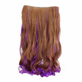One-piece Two Tone Clip-on Hairpieces 5 Clips 20in Style 3