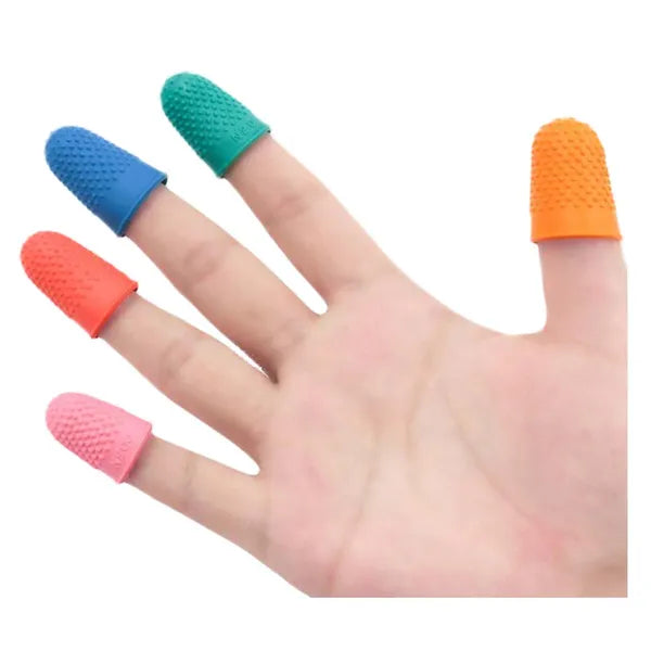 One Set Multicolor Finger Cot Silicone Finger Caps