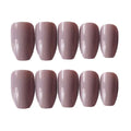 Pure Color Fake Nails Party Prom Full Cover Long