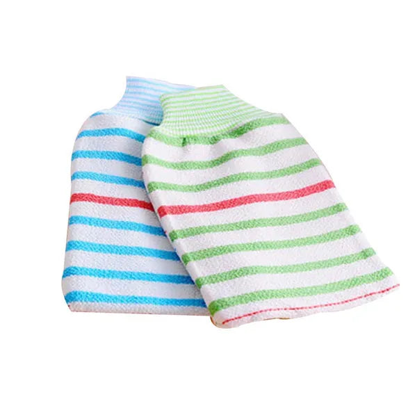 Random Color 3 Pieces Body Exfoliating Gloves