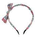 Red Blue Daisy Thin Headband Bowknot