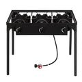 Replace 15455210Outdoor Camp Stove High Pressure Propane Gas Cooker Portable Cast Iron Patio Cooking Burner (Three Burner 225000-BTU)