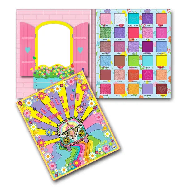 RUDE Flower Child 30 Pressed Pigment Shadows Palette