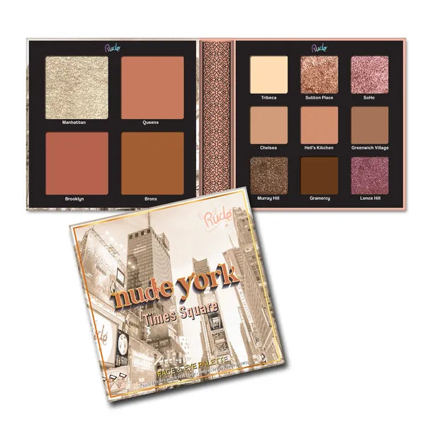 RUDE Nude York Face Eye Palette