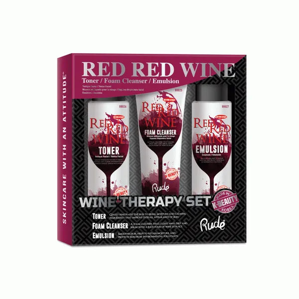 RUDE Red Red Wine Wine Therapy Set