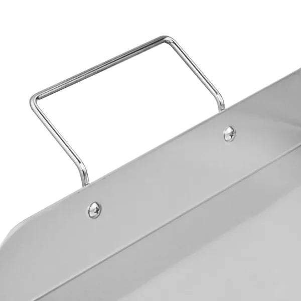 Stainless Steel Griddle, 32x16 inch Universal Flat Top Rectangular Plate, Gas Grill Griddle for BBQ Grill, Teppanyaki, Portable Family Cookware with Handle, for Camping Tailgating Party